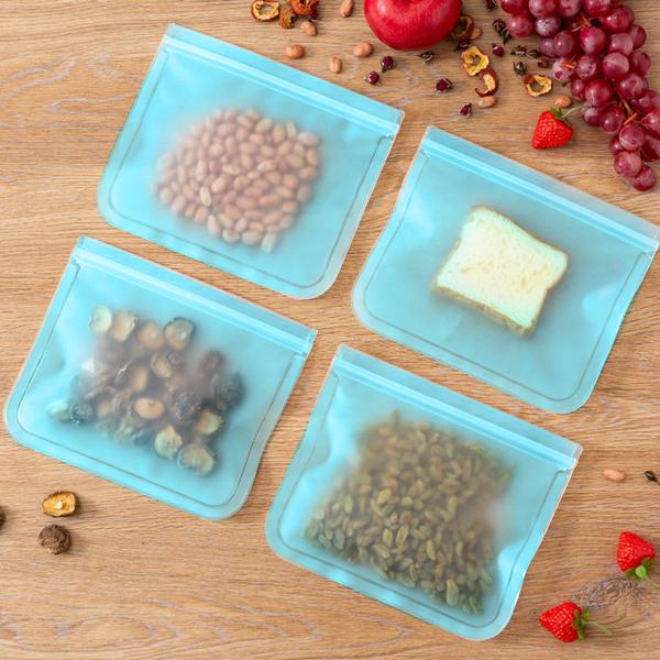 1172 Silicone Food Bag Reusable Airtight Seal Storage Container Freezer Leak-Proof (750Ml) - SkyShopy 1172 Silicone Food Bag Reusable Airtight Seal Storage Container Freezer Leak-Proof (750Ml) - SkyShopy